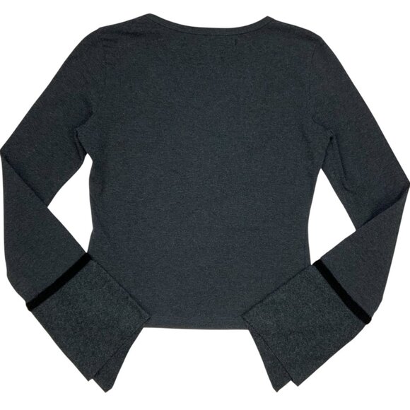 Munthe Plus Simonsen Copenhagen Tee Shirt Top S Bell Sleeve Wool Blend - Picture 11 of 12